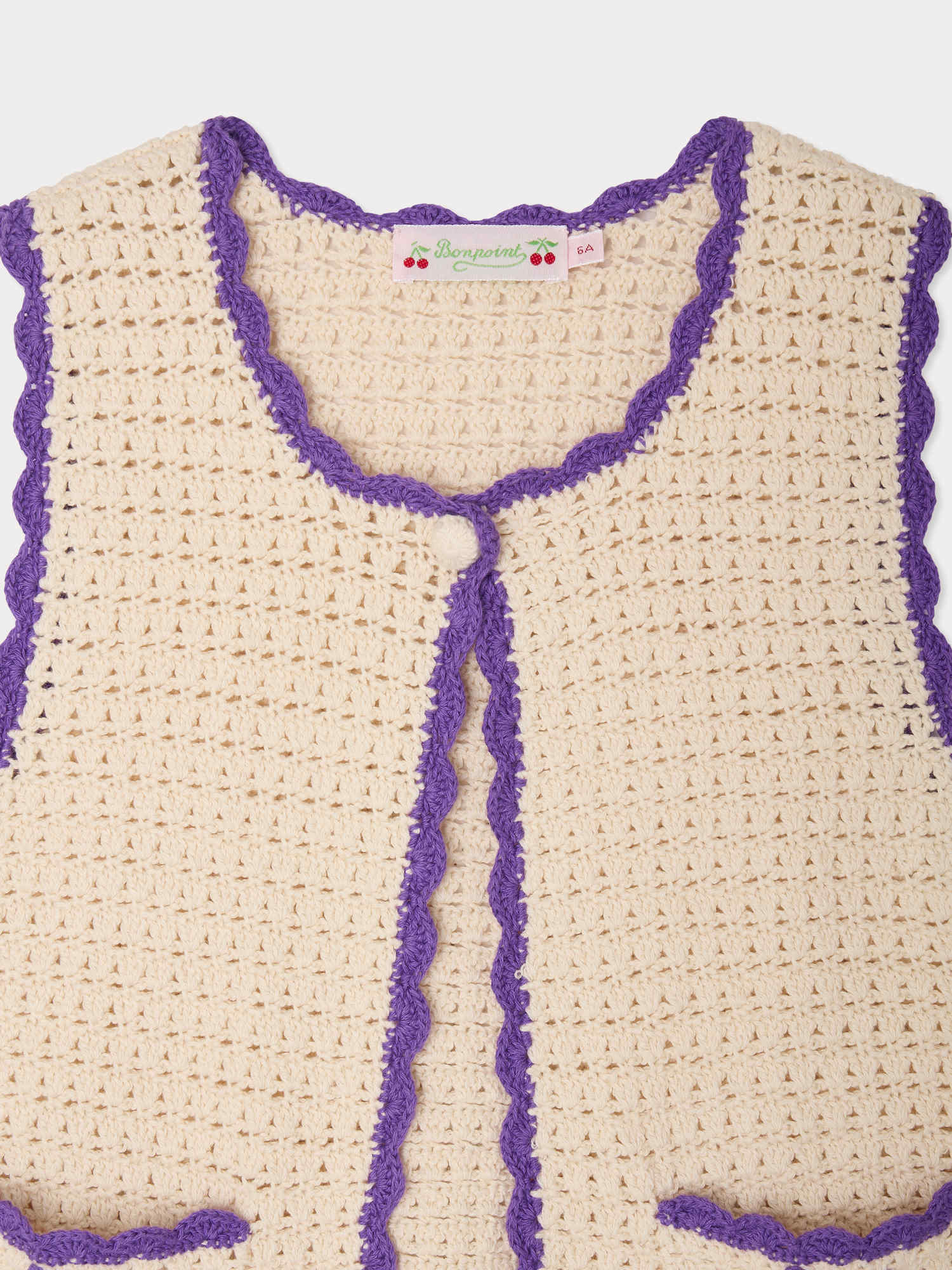 cardigan fait main au crochet