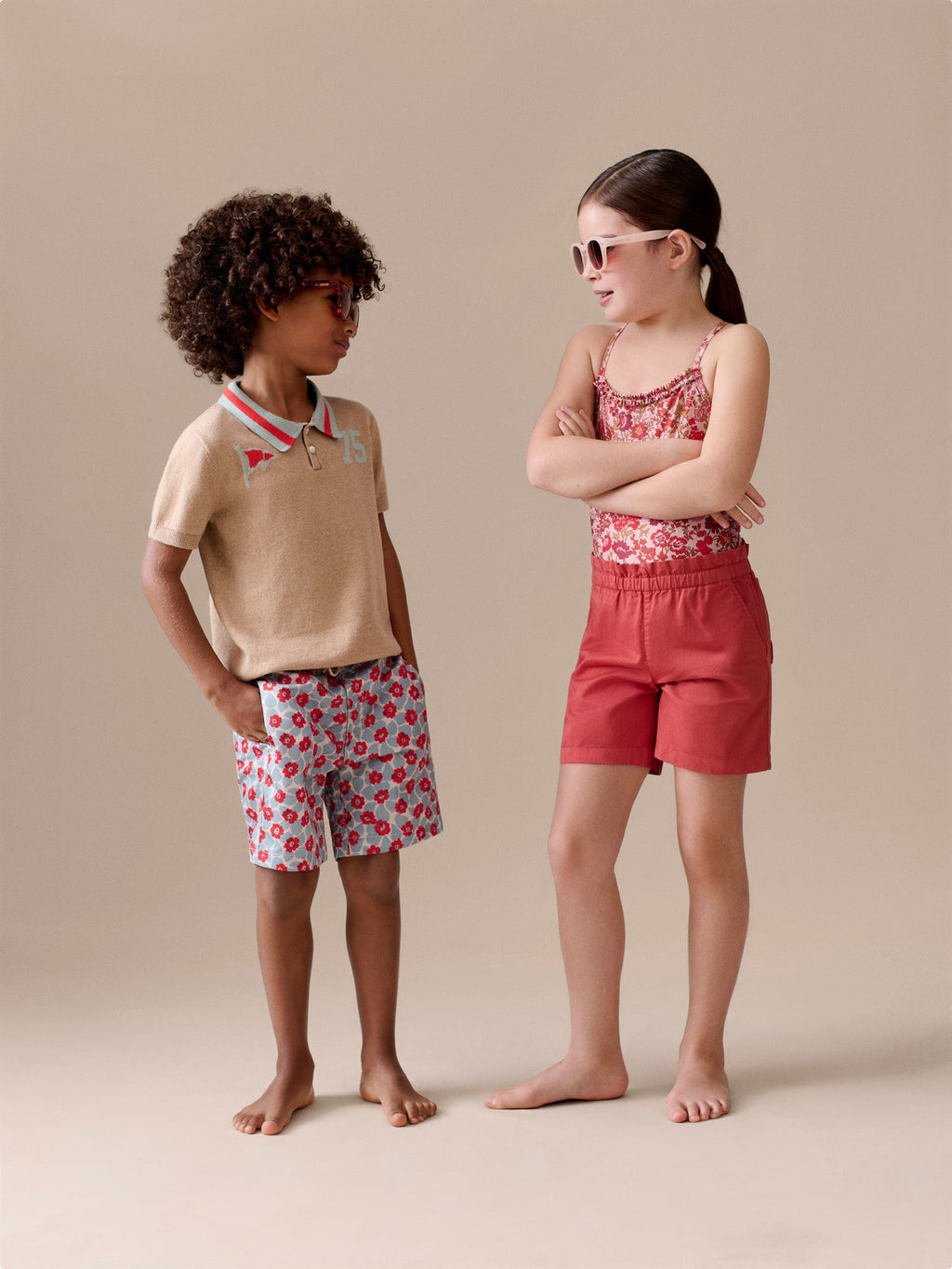 Shorts en coton biologique grenadine