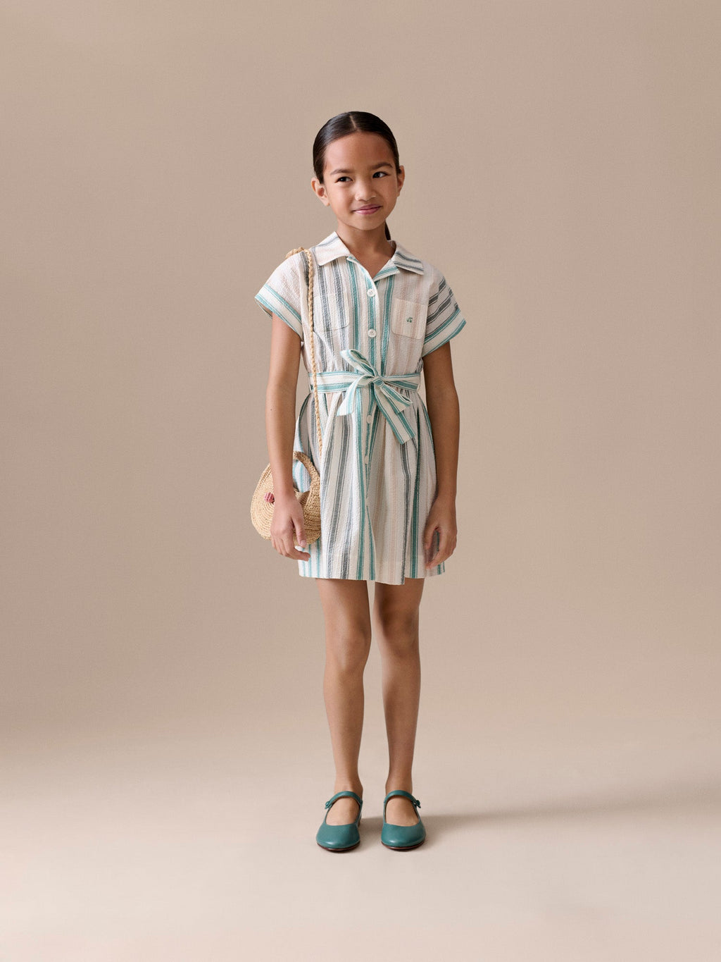 robe rayée en coton biologique