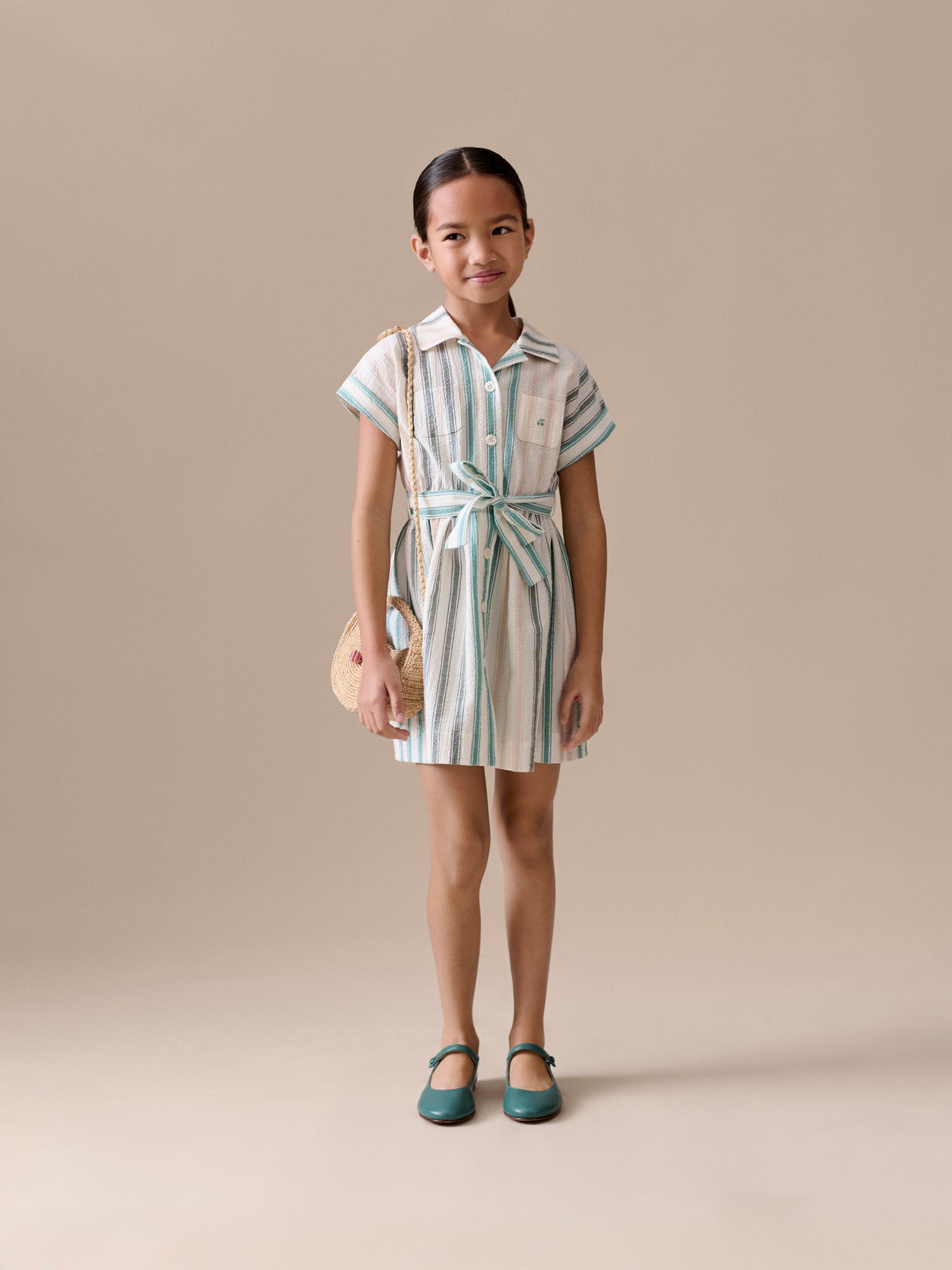 robe rayée en coton biologique