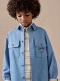 chemise en chambray de coton bio