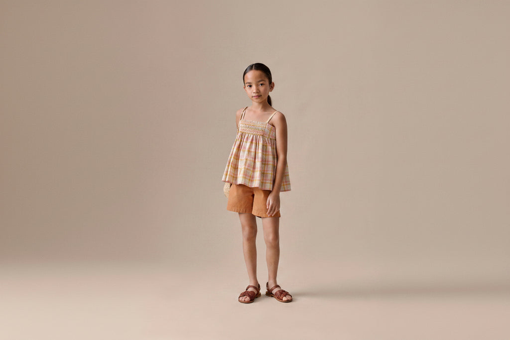 Shorts muscade en coton biologique