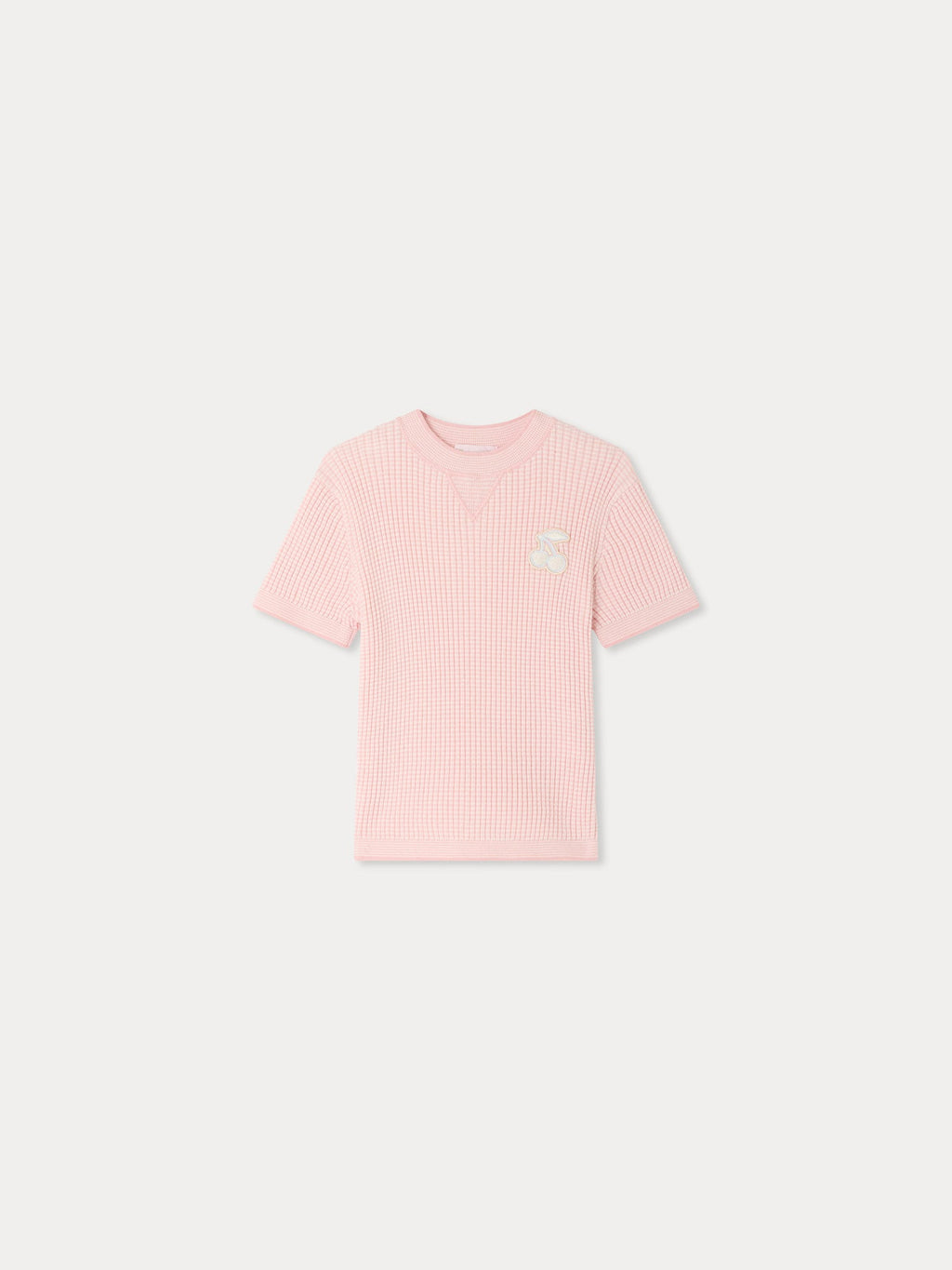 Pull en coton biologique avec patch cerise