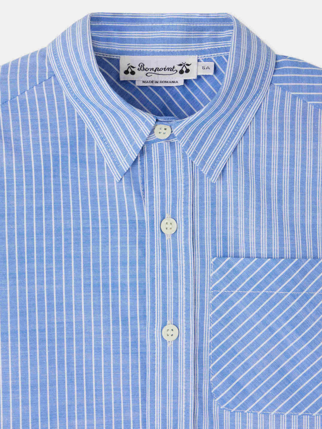 chemise en patchwork rayé