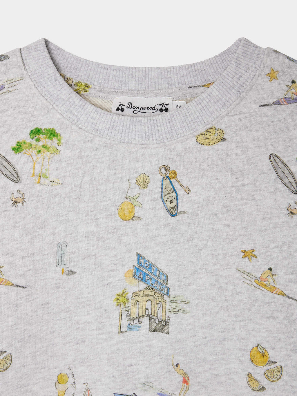 sweatshirt avec imprimé surfeur