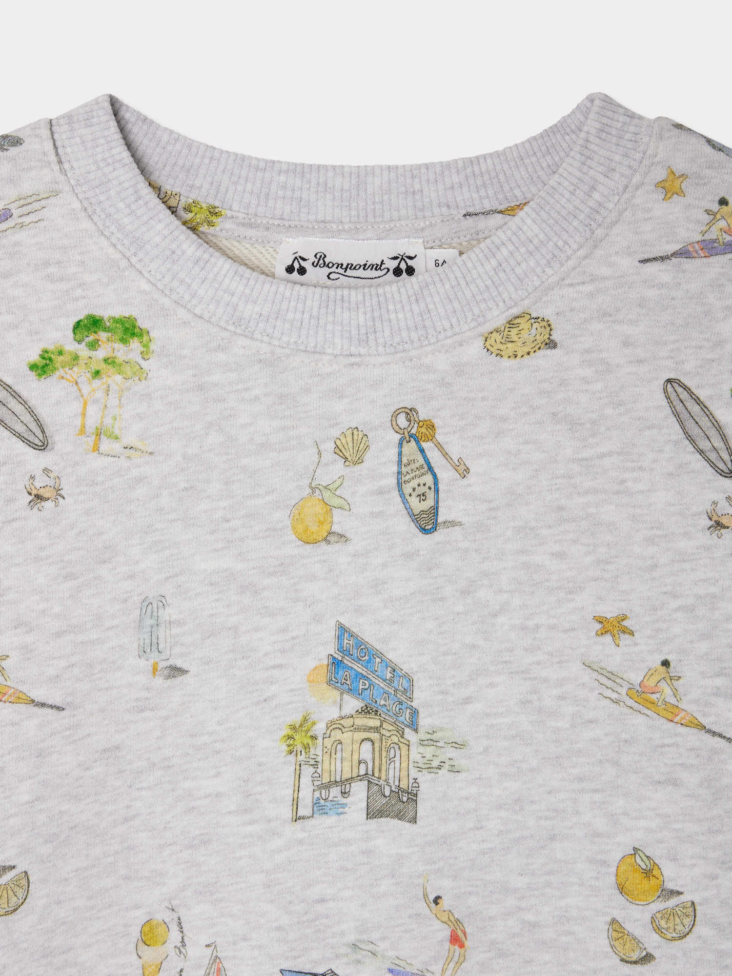 sweatshirt avec imprimé surfeur