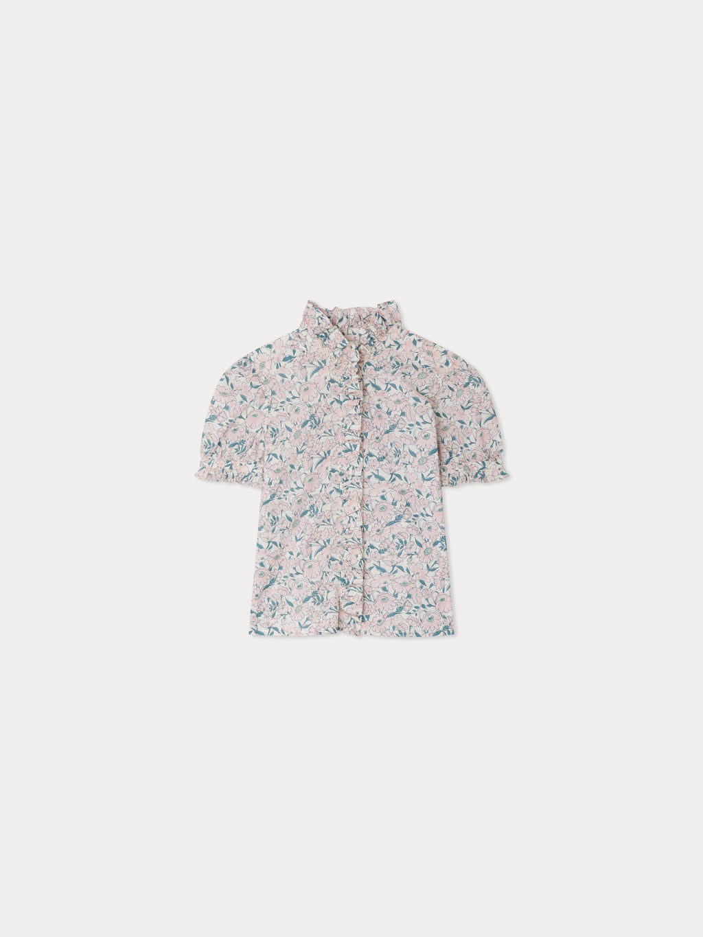 blouse à volants en coton biologique