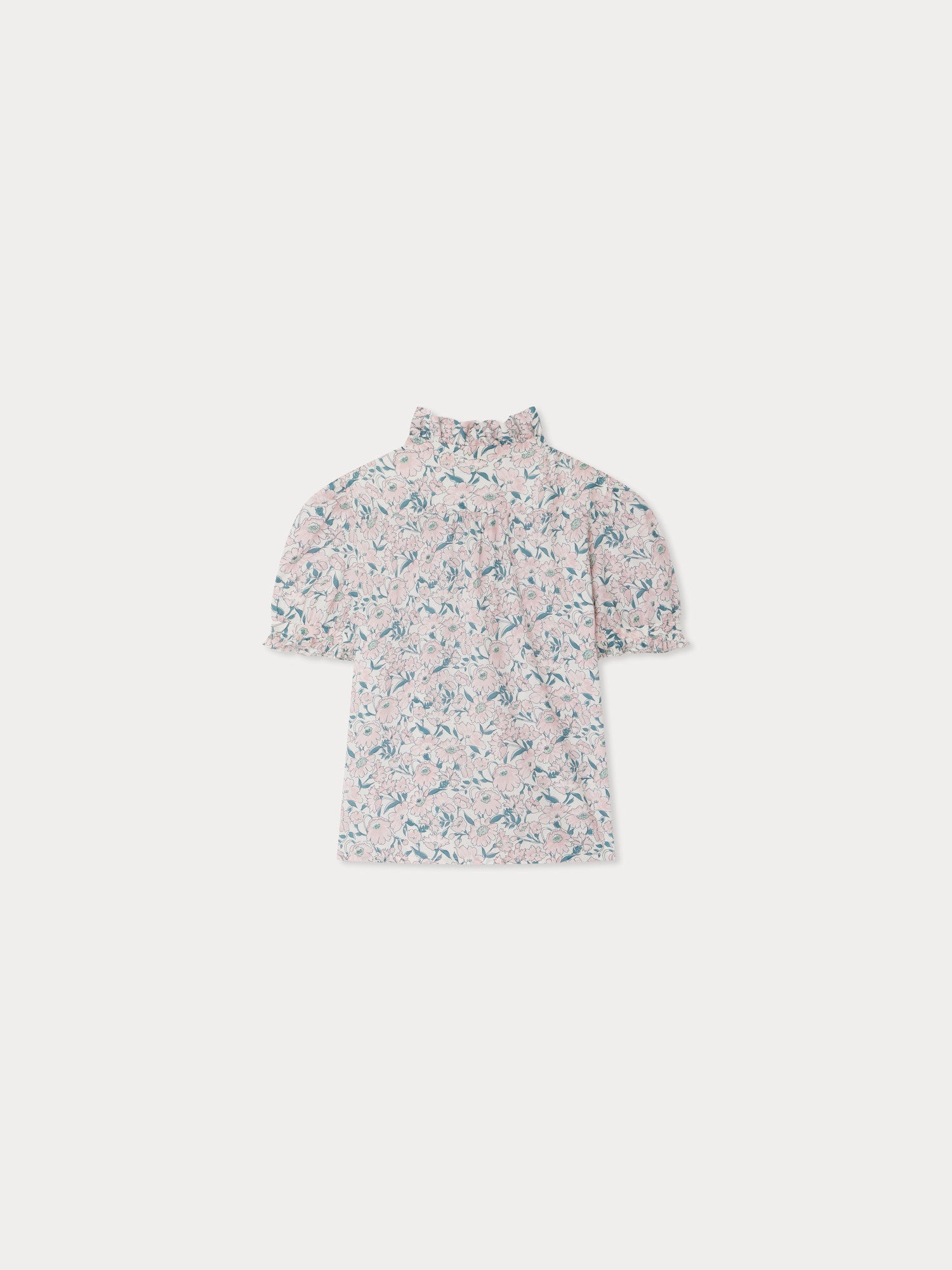 blouse à volants en coton biologique