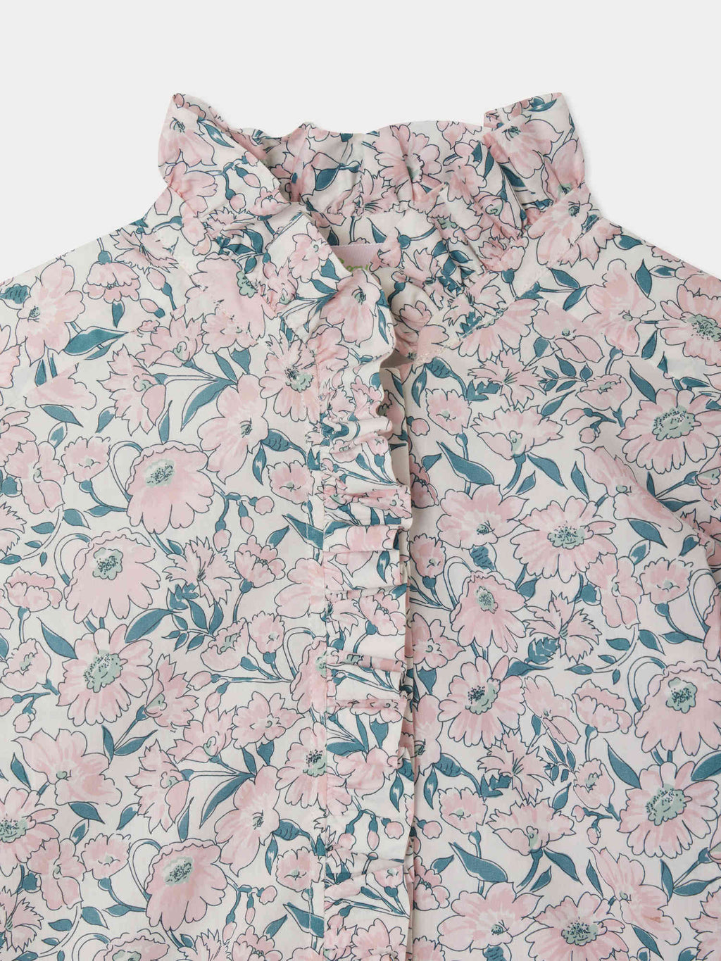 blouse à volants en coton biologique