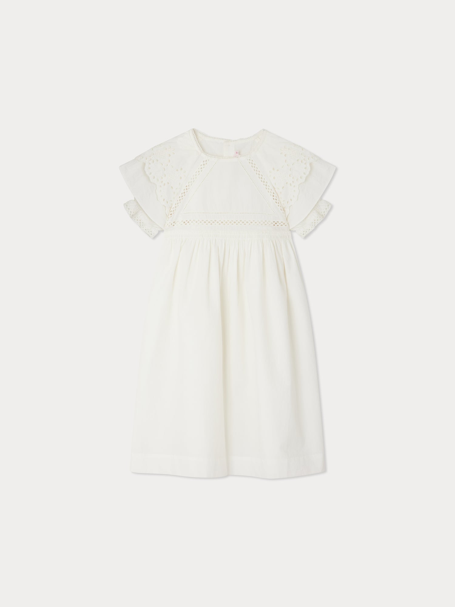 robe en popeline avec broderies anglaises