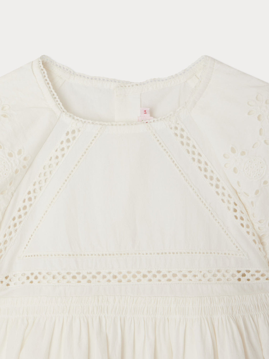 robe en popeline avec broderies anglaises