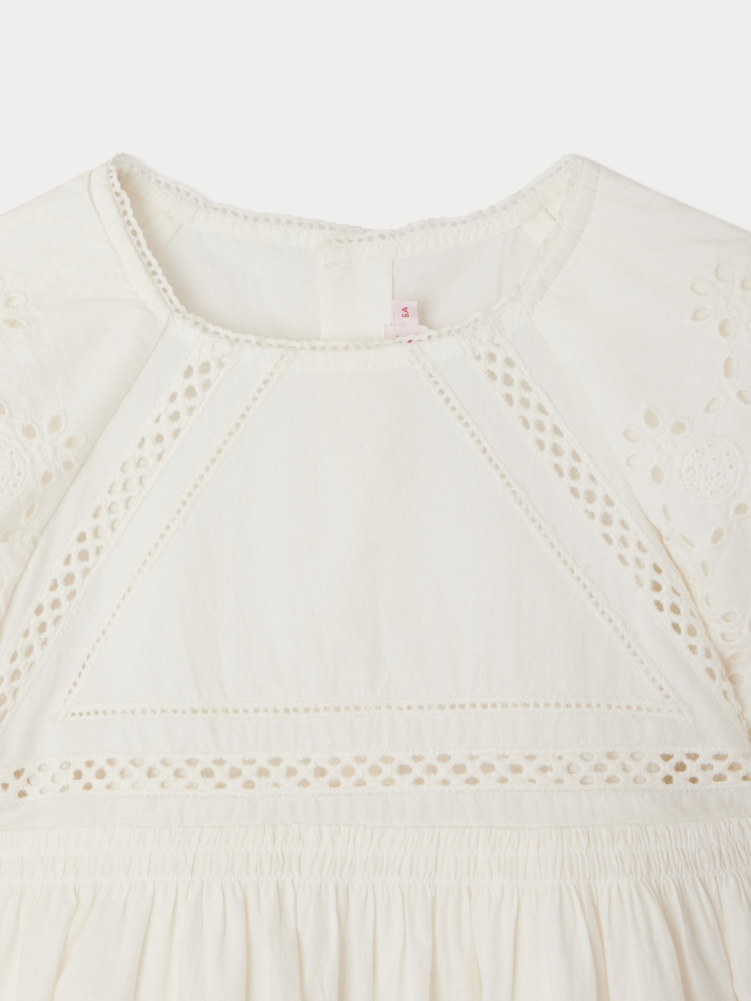 robe en popeline avec broderies anglaises