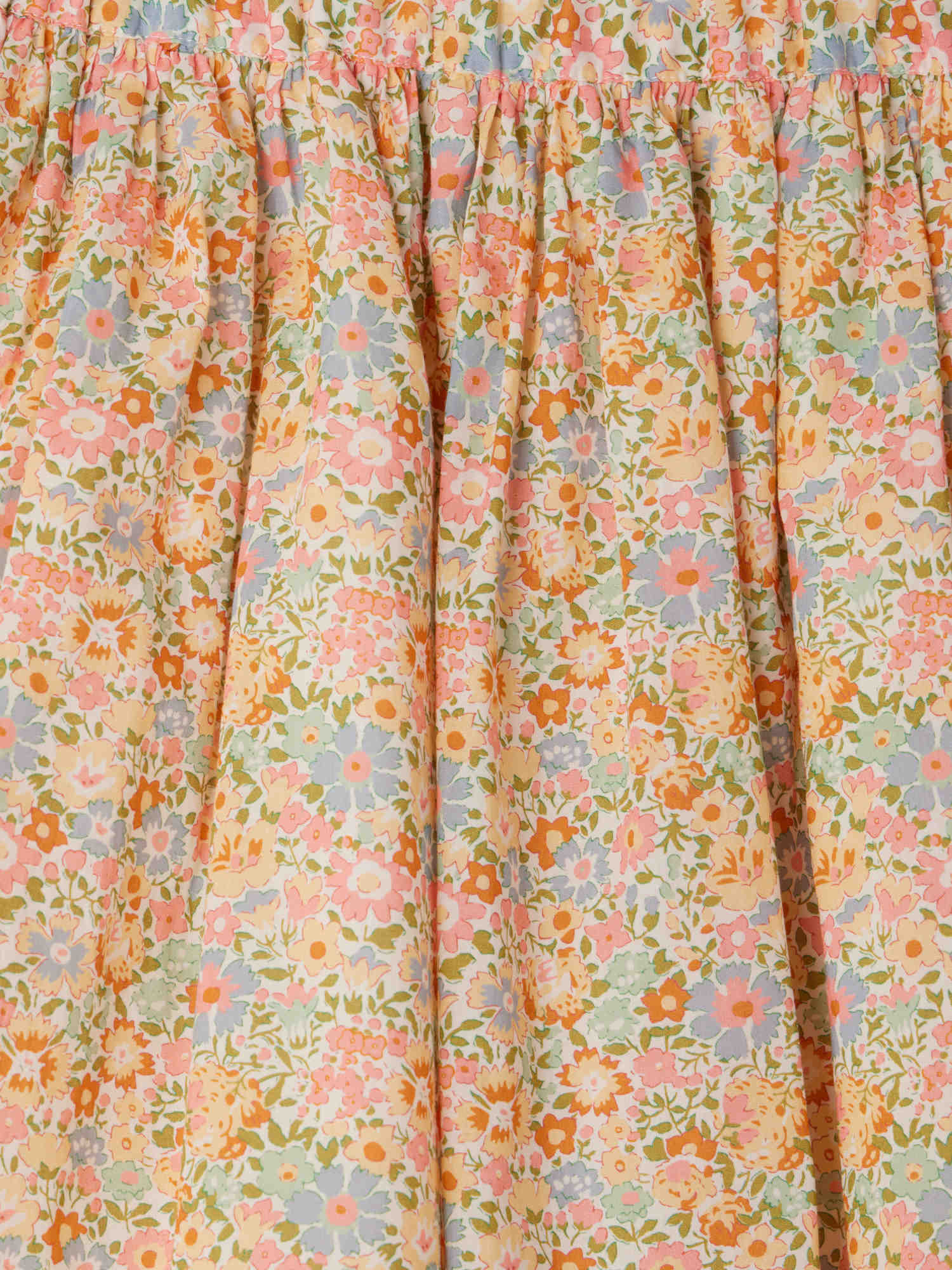 jupe en cotonnades biologiques multicolores