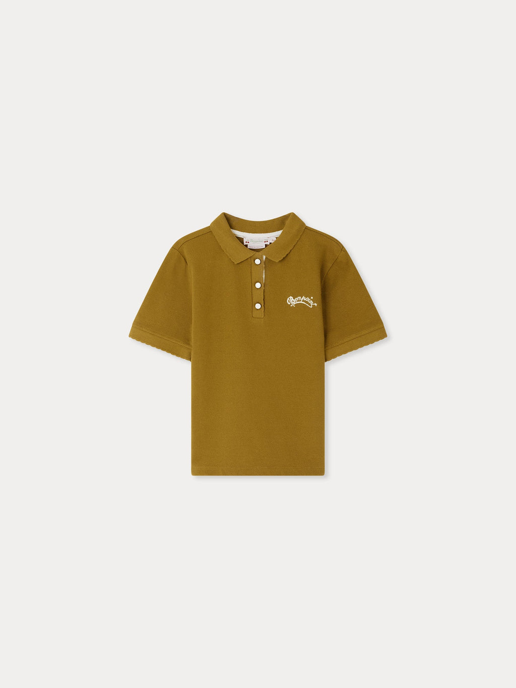 polo brodé en coton biologique