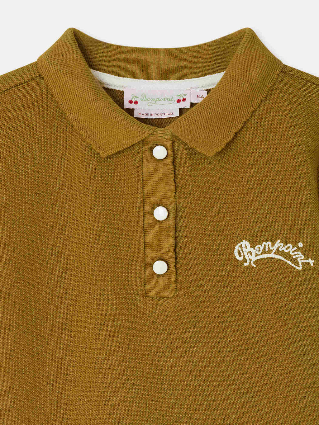 polo brodé en coton biologique