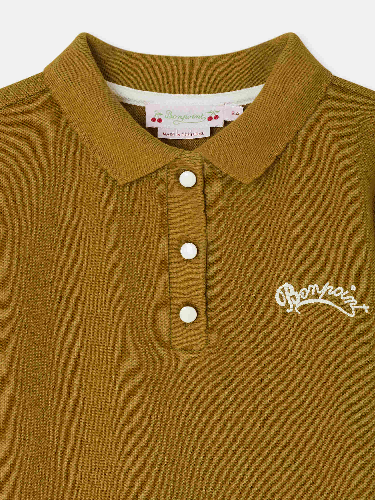 polo brodé en coton biologique