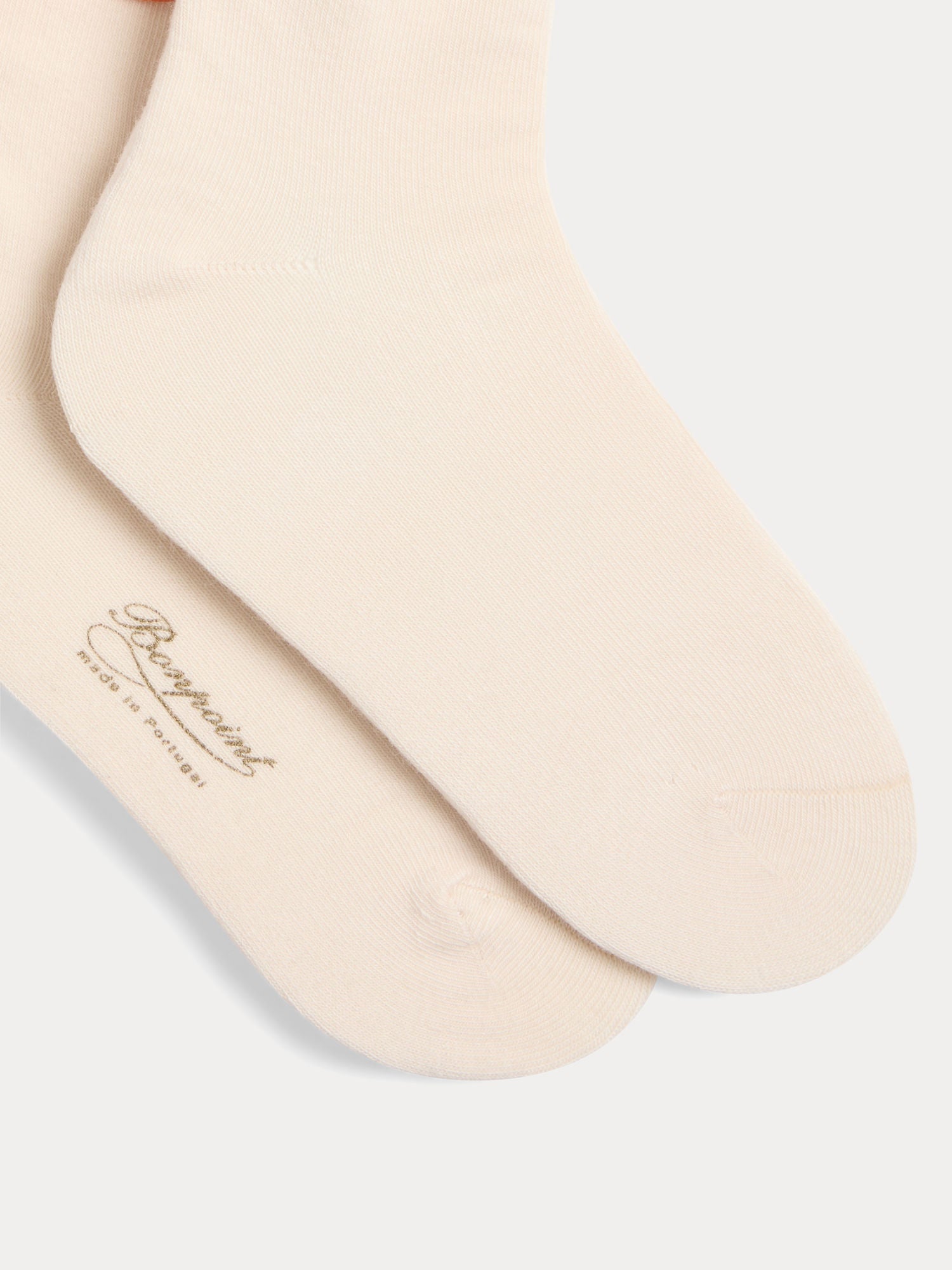 Chaussettes à volants en tissu rose