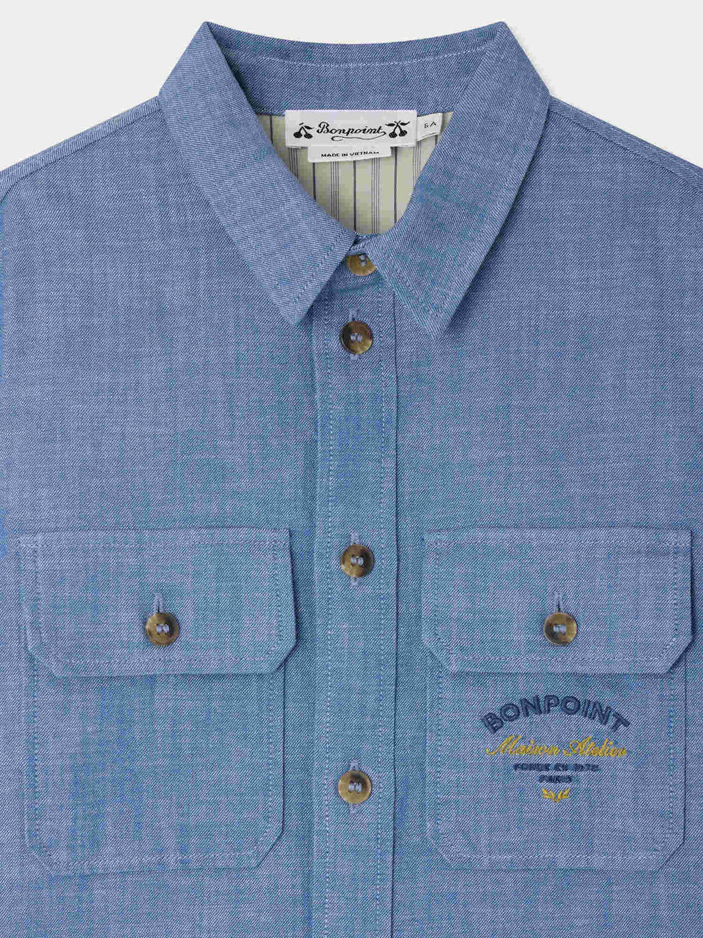 chemise en chambray de coton bio