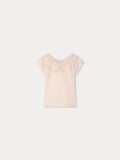 Blouse en voile de coton biologique et dentelle de Calais