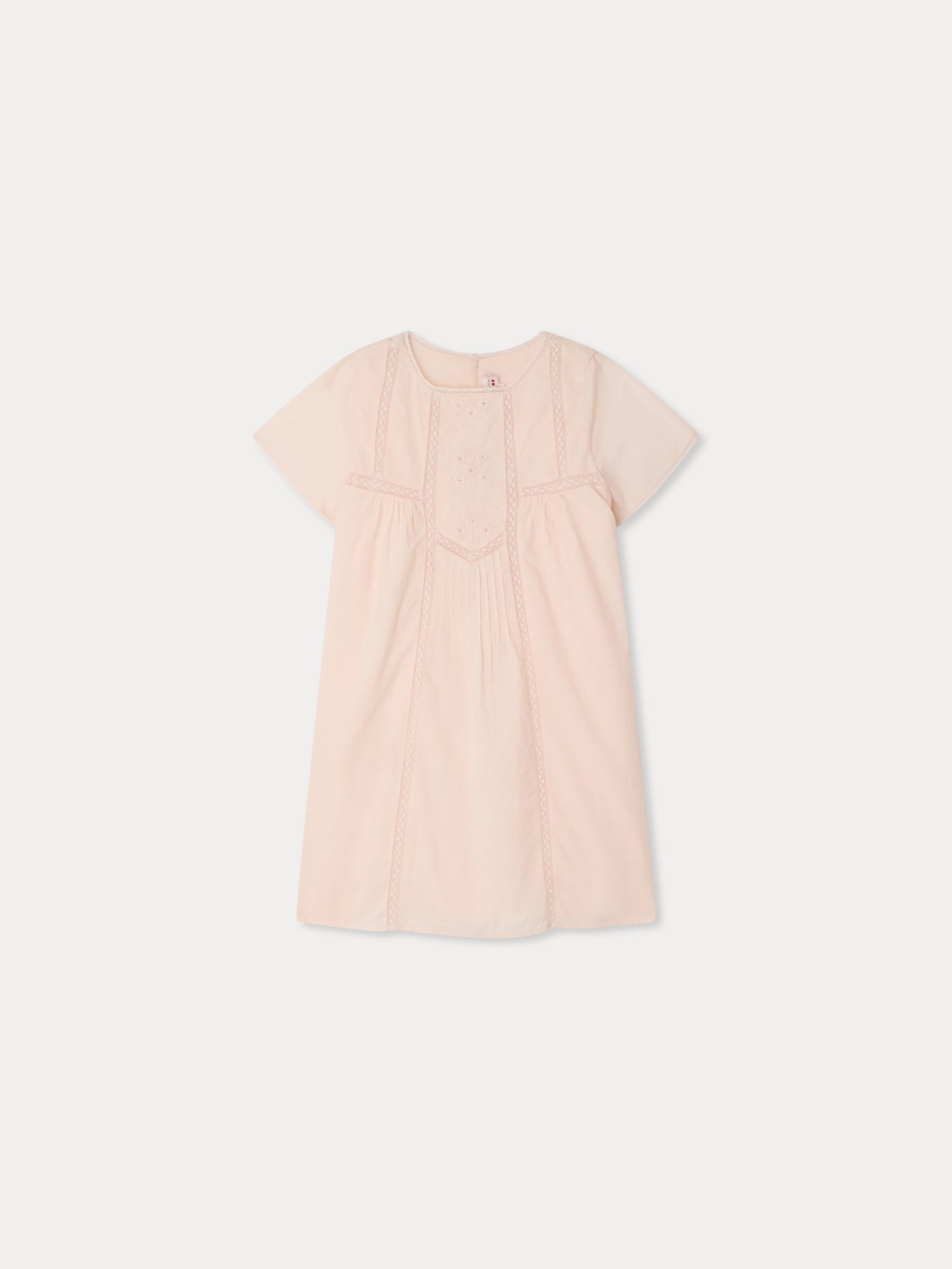 robe en coton bio et dentelle de Calais
