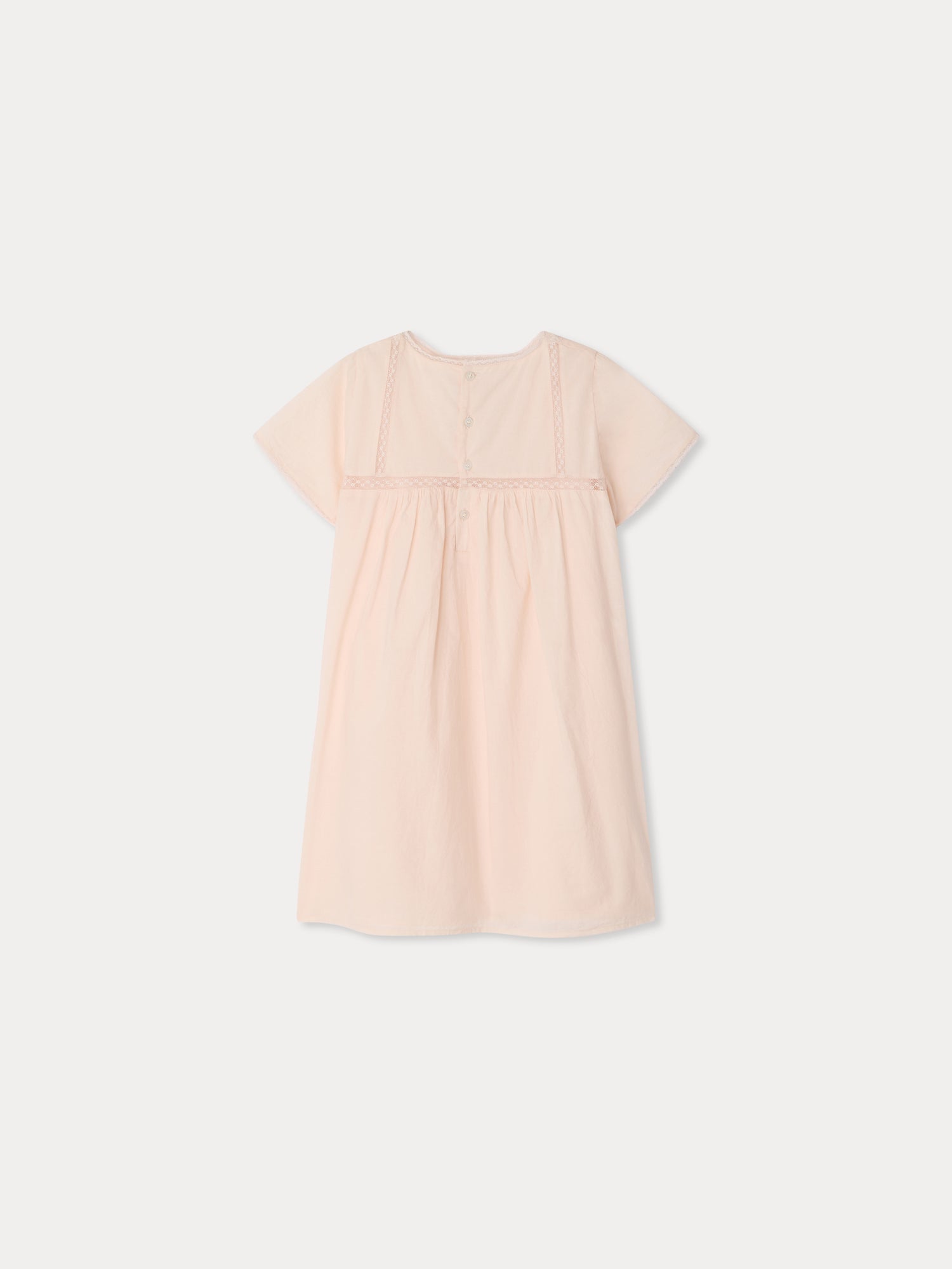 robe en coton bio et dentelle de Calais