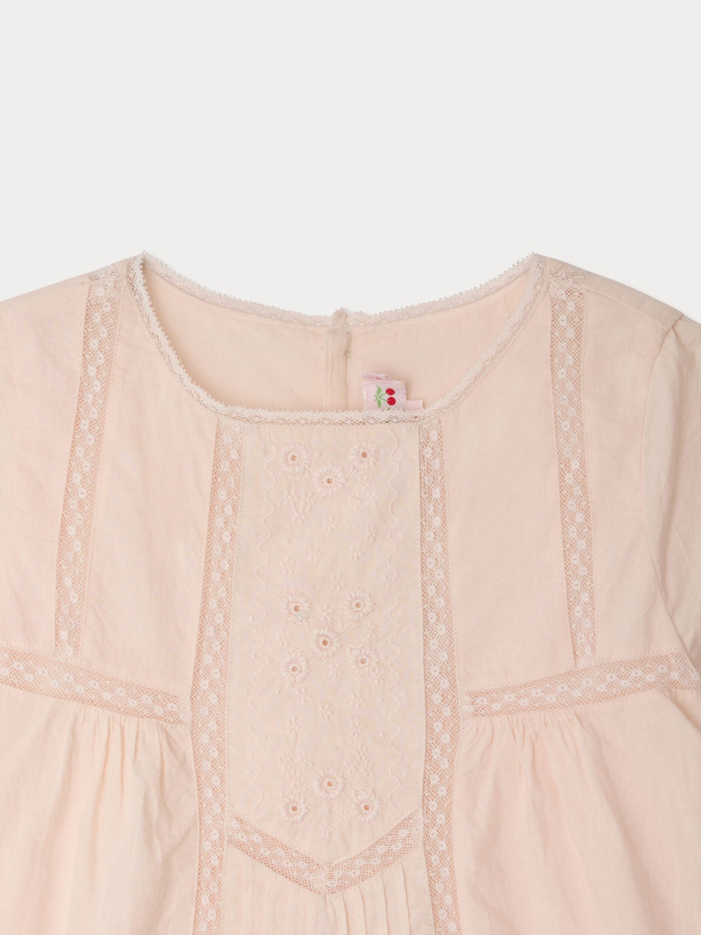 robe en coton bio et dentelle de Calais
