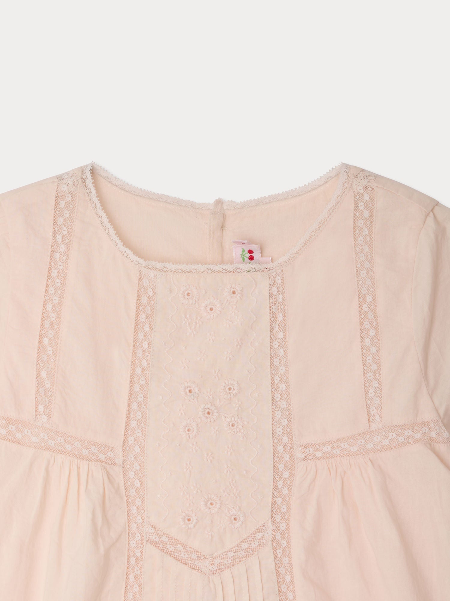 robe en coton bio et dentelle de Calais