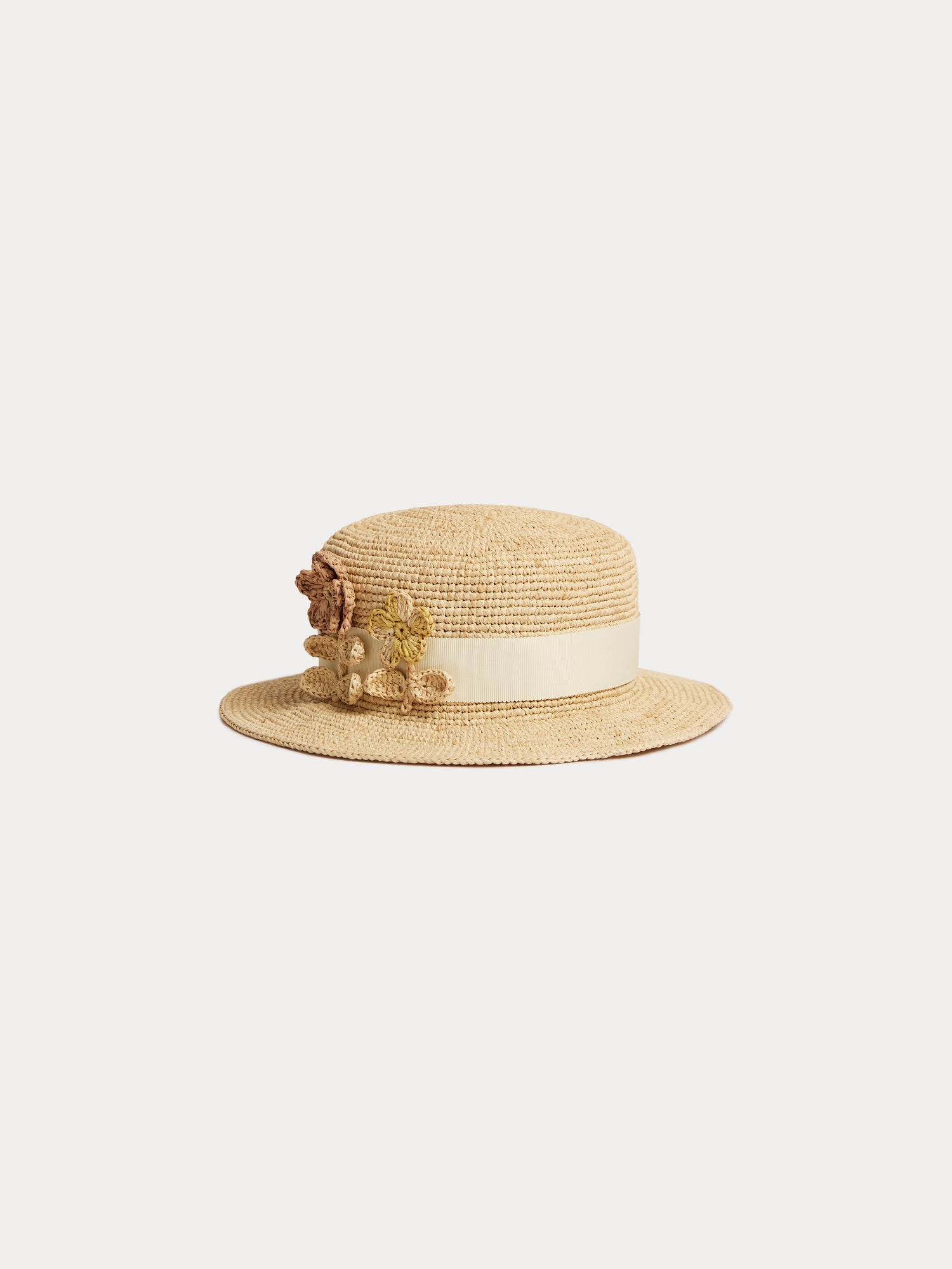 chapeau canotier tressé à la main