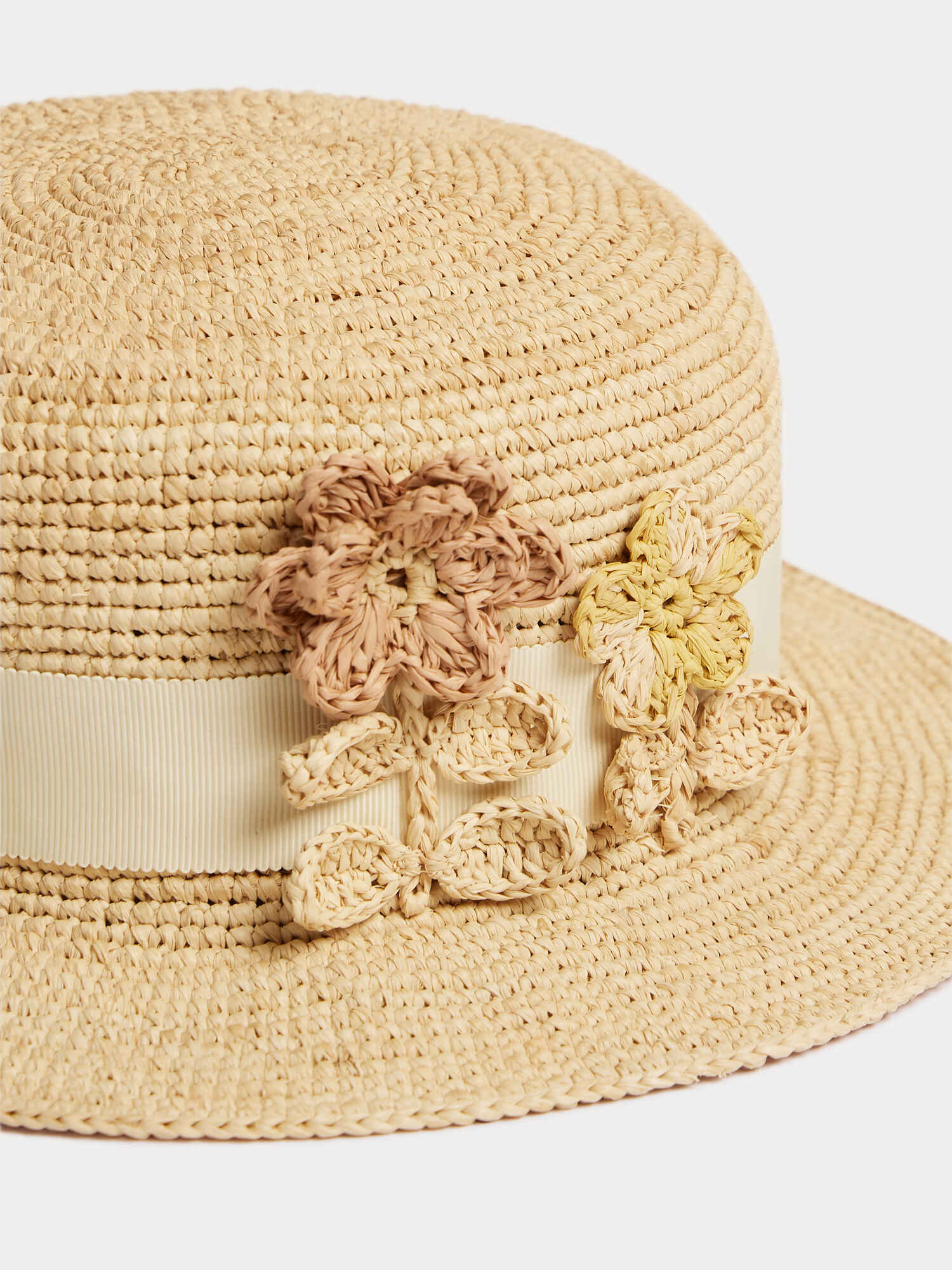 chapeau canotier tressé à la main
