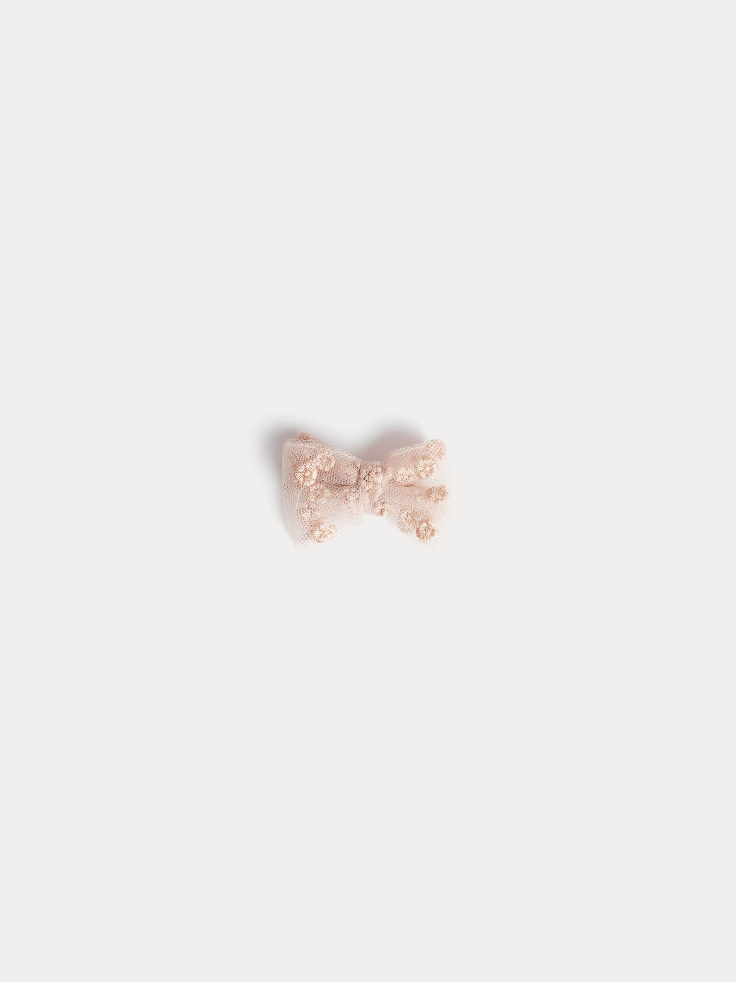 barrette en tulle brodé