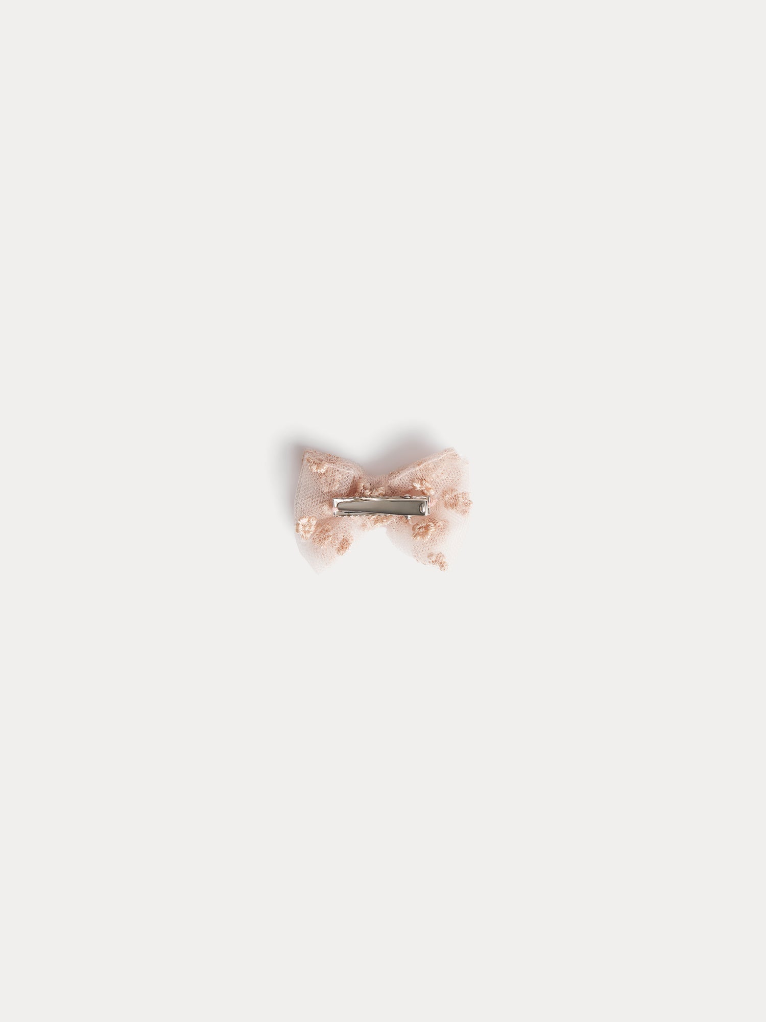 barrette en tulle brodé