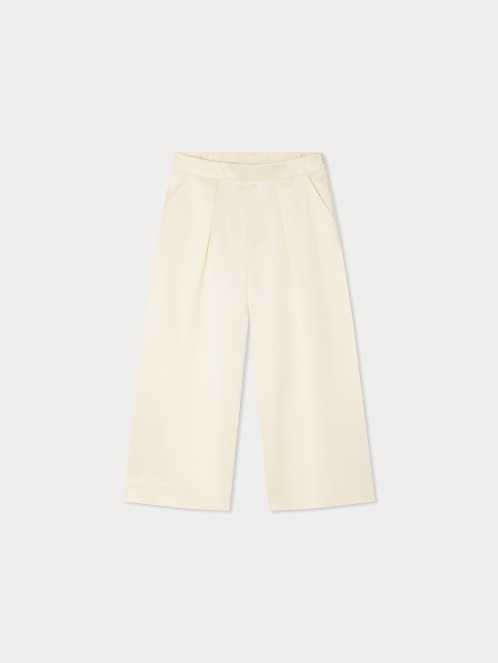 pantalon en satin plissé