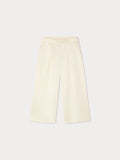pantalon en satin plissé