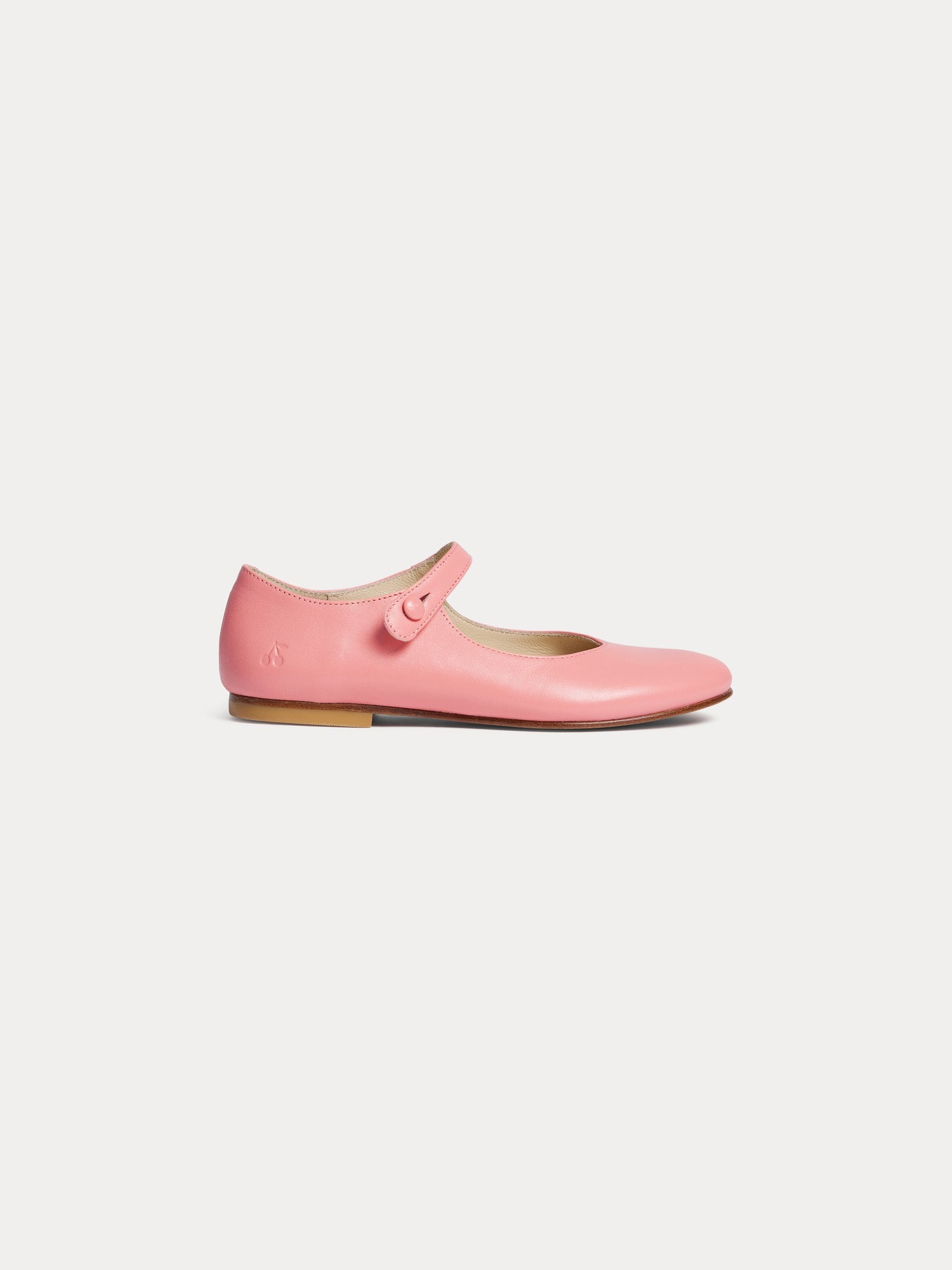 ballerines en cuir corail
