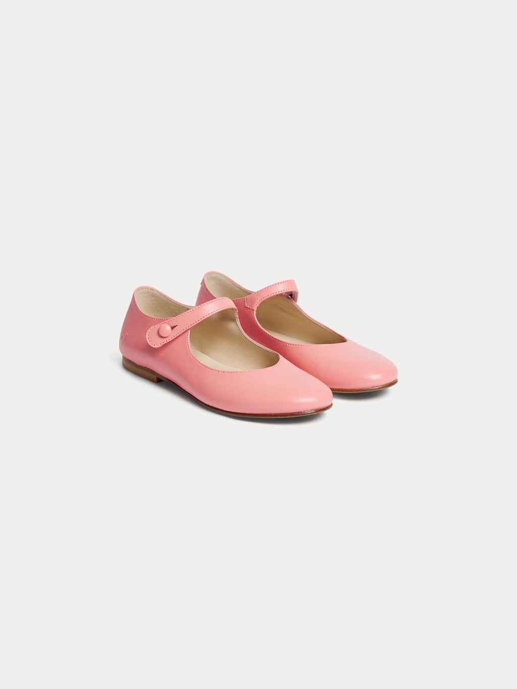 ballerines en cuir corail