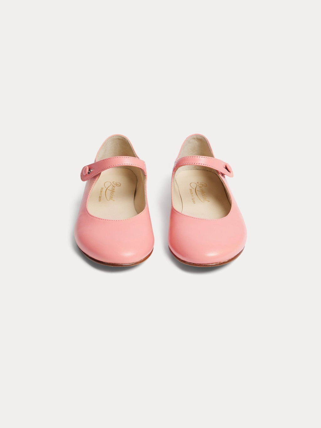 ballerines en cuir corail
