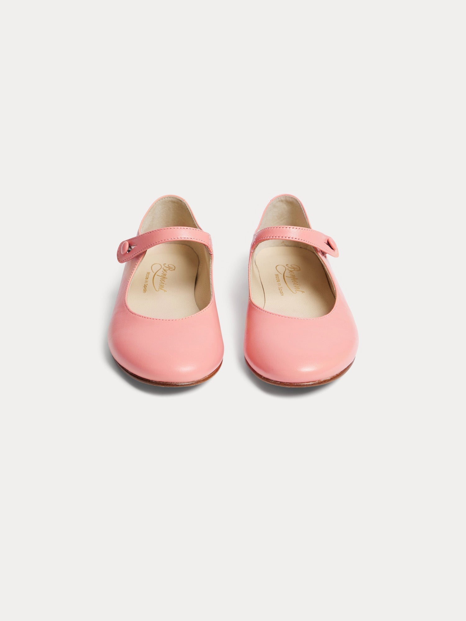 ballerines en cuir corail