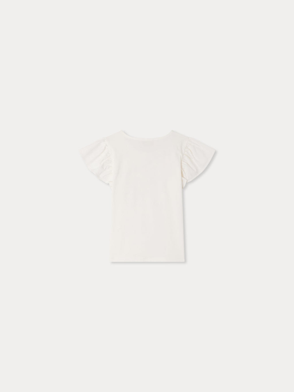 T-shirt brodé cerise en coton biologique