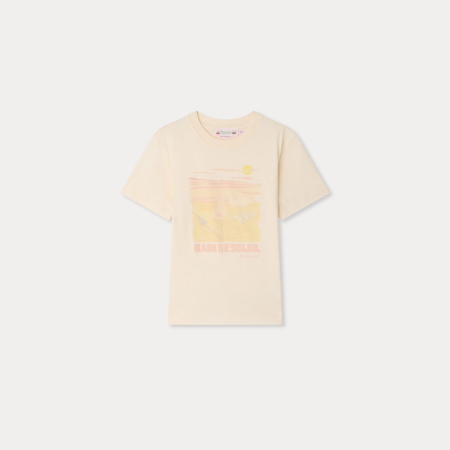 t-shirt imprimé en coton biologique