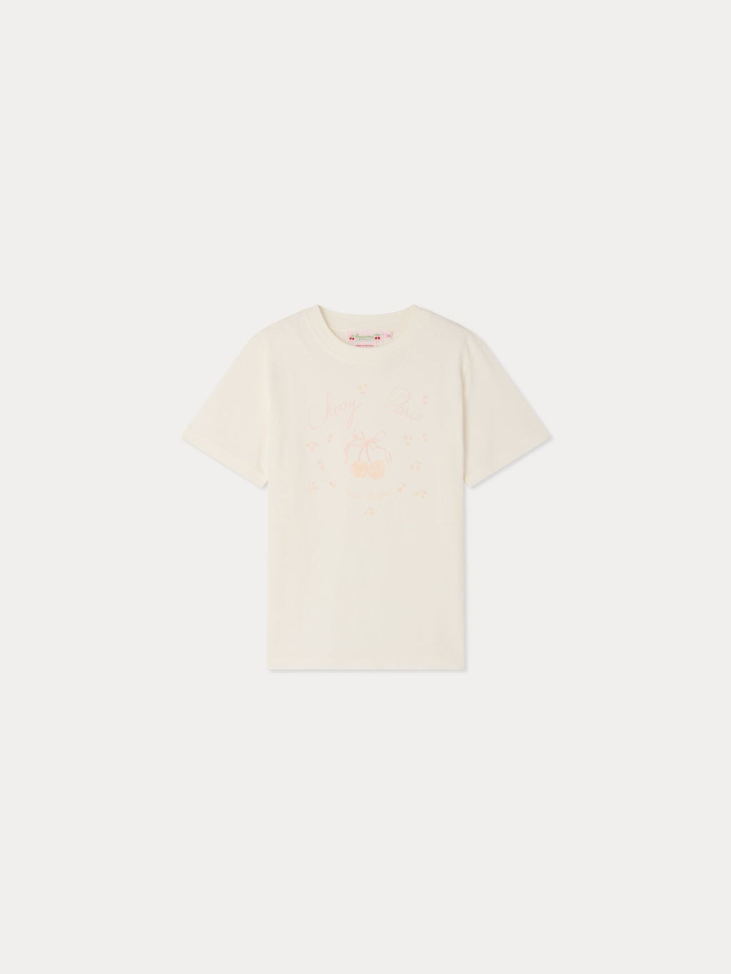 T-shirt imprimé cerises en coton biologique