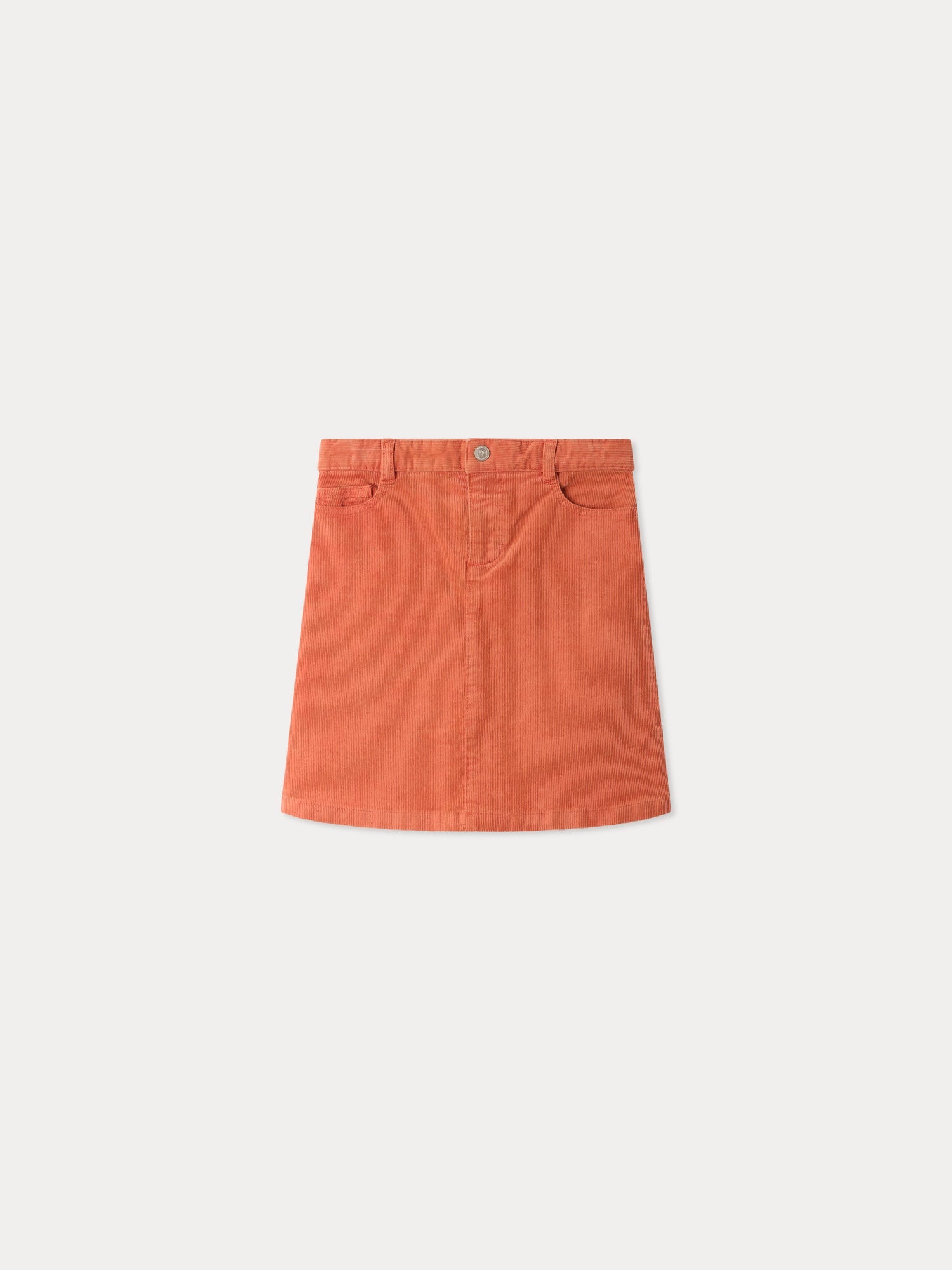 jupe en velours de coton bio avec poches