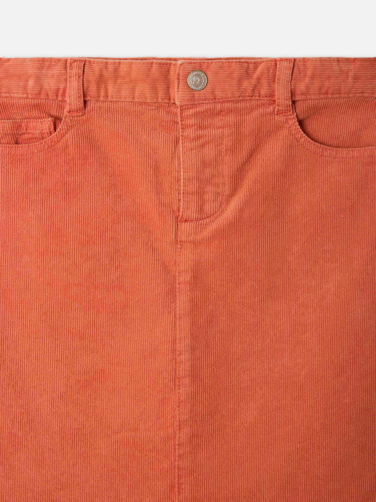 jupe en velours de coton bio avec poches