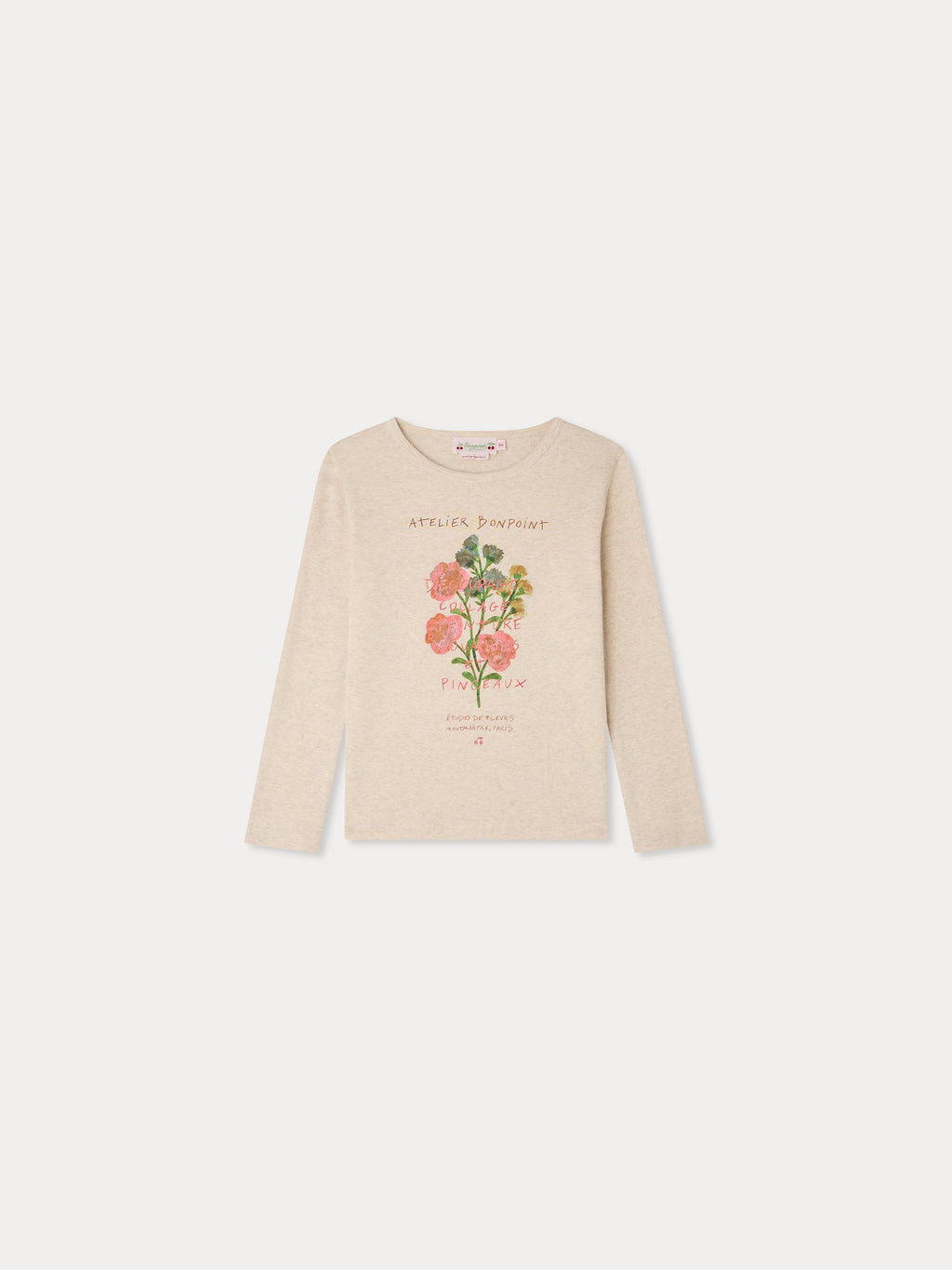 T-shirt à imprimé floral en coton biologique