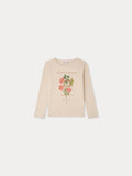 T-shirt à imprimé floral en coton biologique