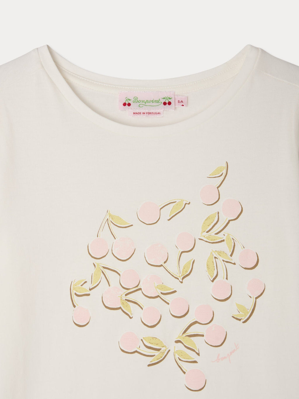 T-shirt à imprimé cerises en coton biologique
